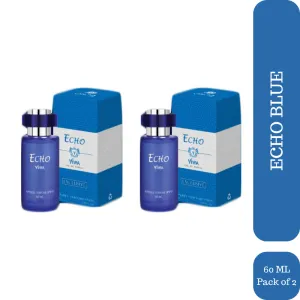 Viwa Echo Blue Perfume 60ml Each (Pack of 2)