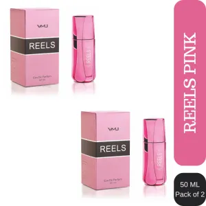 Viwa VMJ Reels Pink Eau De Parfum 50ml Each (Pack of 2)
