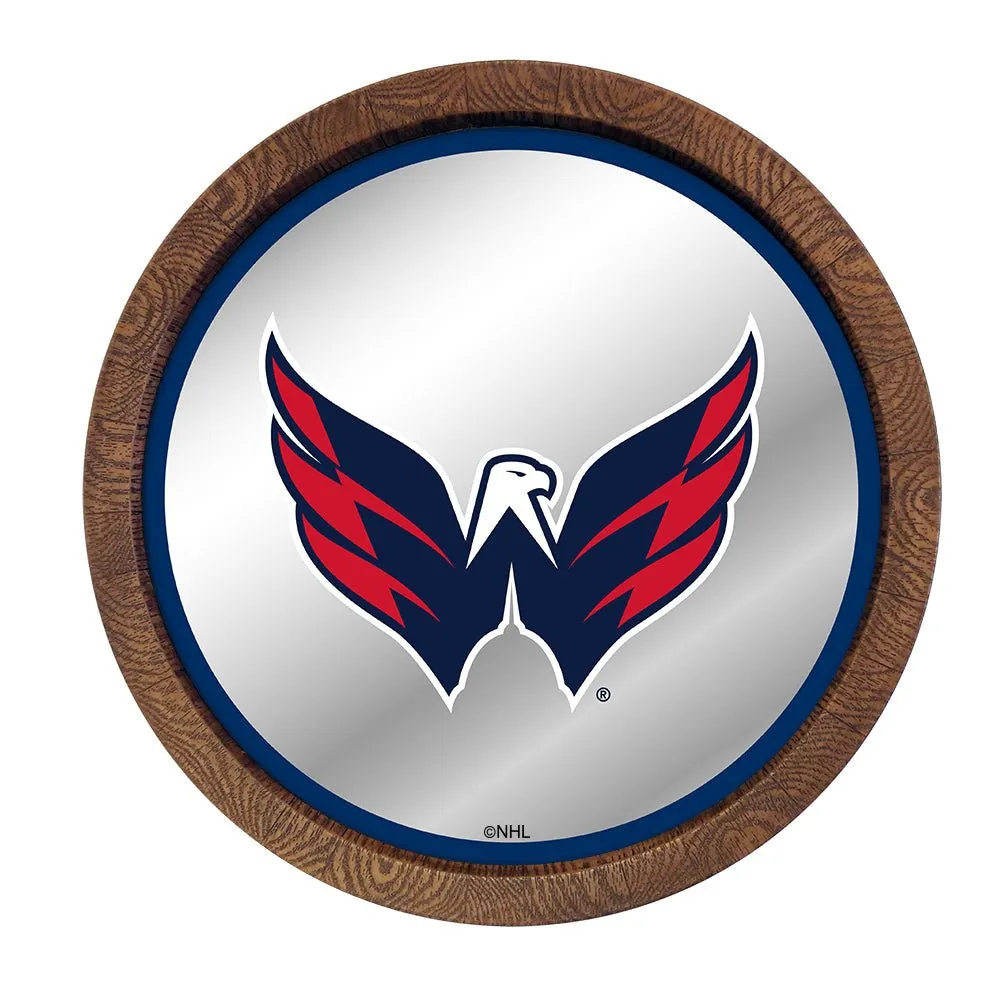 Washington Capitals: Mirrored Barrel Top Wall Sign