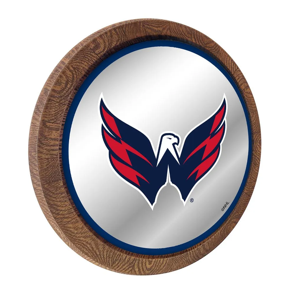 Washington Capitals: Mirrored Barrel Top Wall Sign
