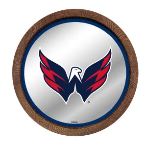 Washington Capitals: Mirrored Barrel Top Wall Sign