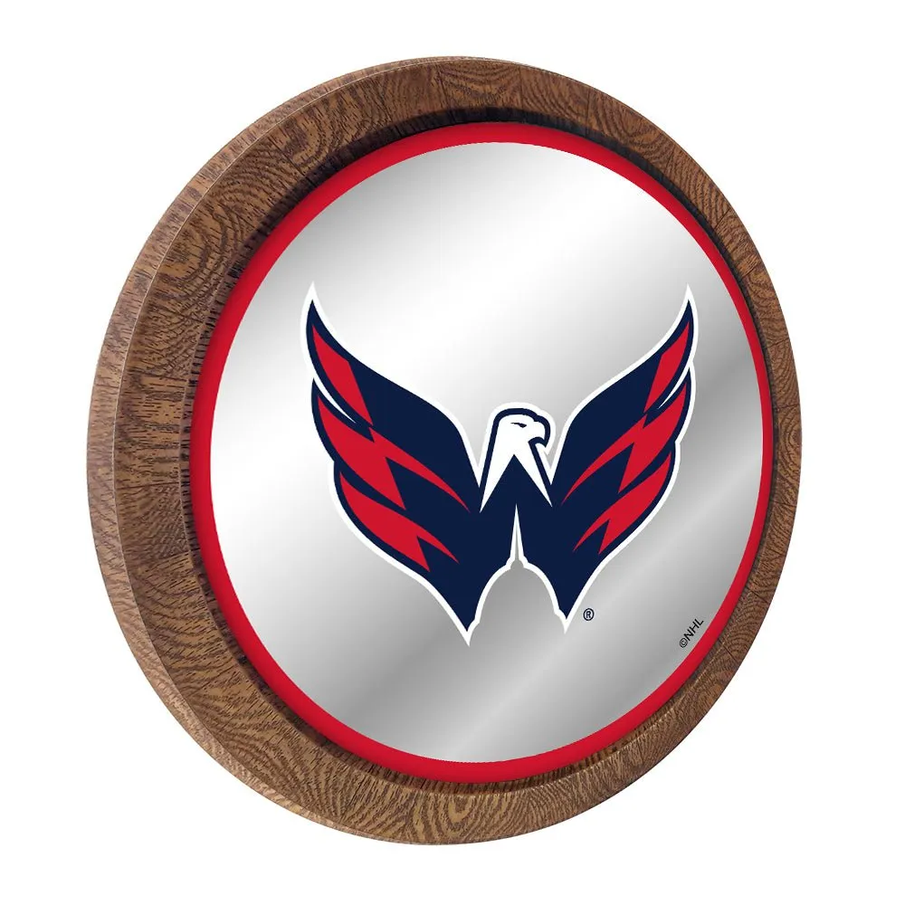 Washington Capitals: Mirrored Barrel Top Wall Sign