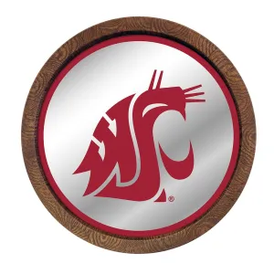 Washington State Cougars: Logo - Mirrored Barrel Top Mirrored Wall Sign