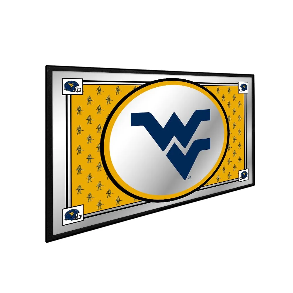 West Virginia Mountaineers: Team Spirit - Framed Mirrored Wall Sign