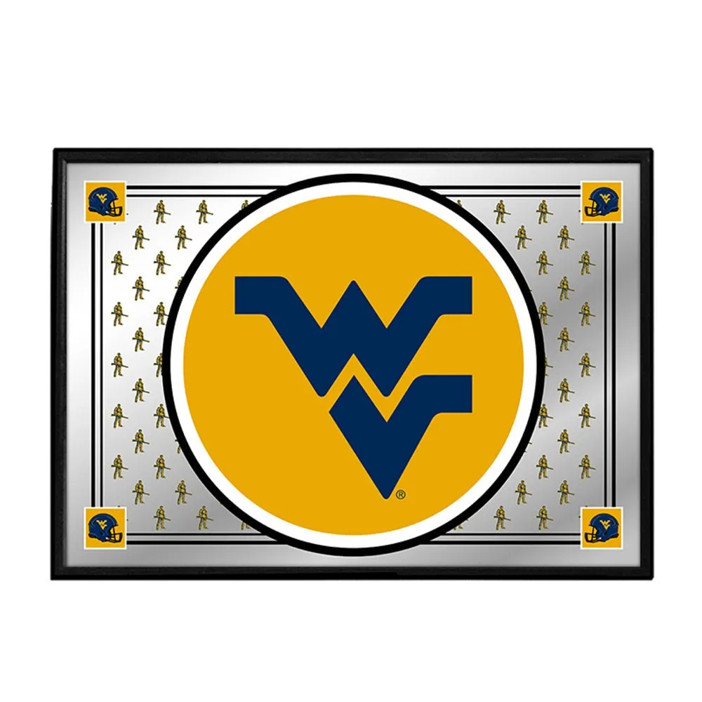 West Virginia Mountaineers: Team Spirit - Framed Mirrored Wall Sign