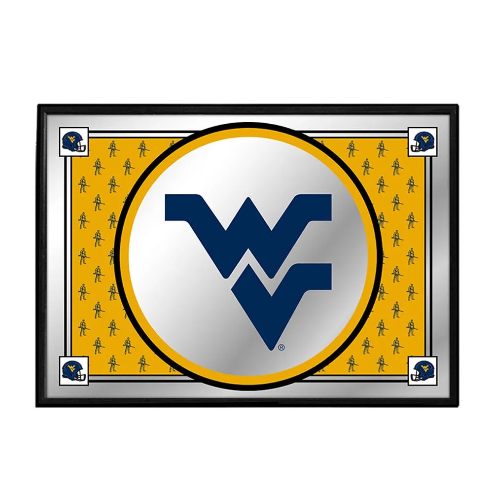 West Virginia Mountaineers: Team Spirit - Framed Mirrored Wall Sign