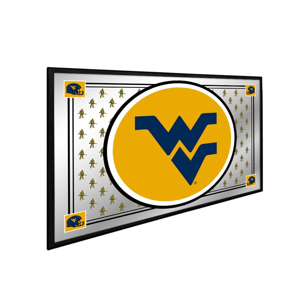 West Virginia Mountaineers: Team Spirit - Framed Mirrored Wall Sign