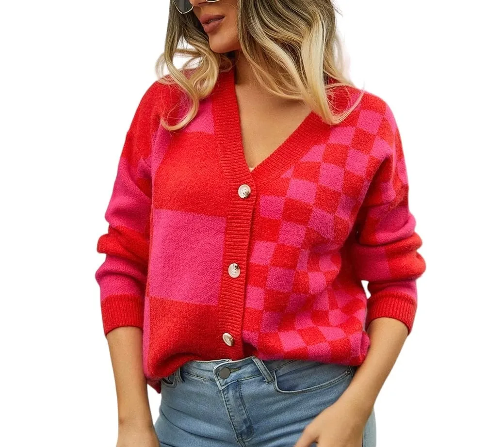 Whispering Plaid Cascade Cardigan