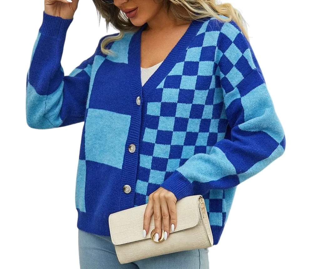 Whispering Plaid Cascade Cardigan