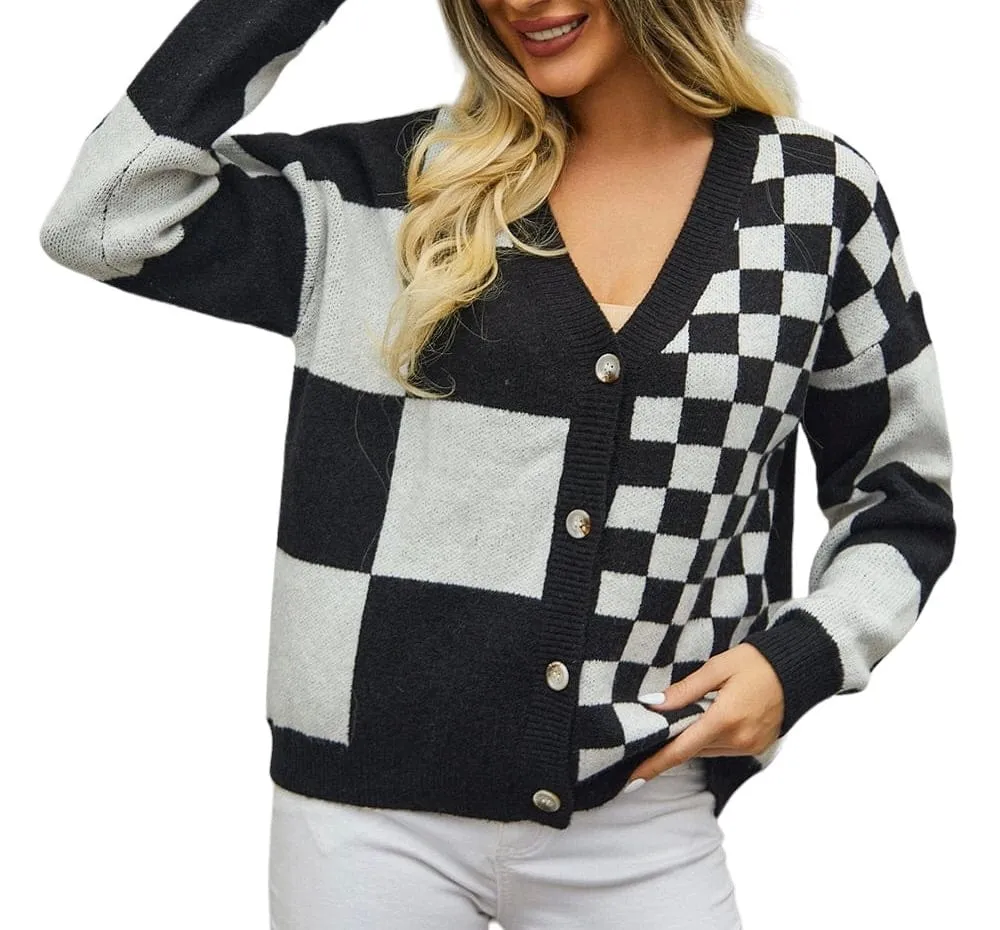 Whispering Plaid Cascade Cardigan