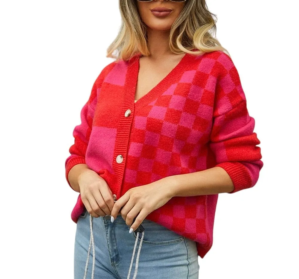 Whispering Plaid Cascade Cardigan