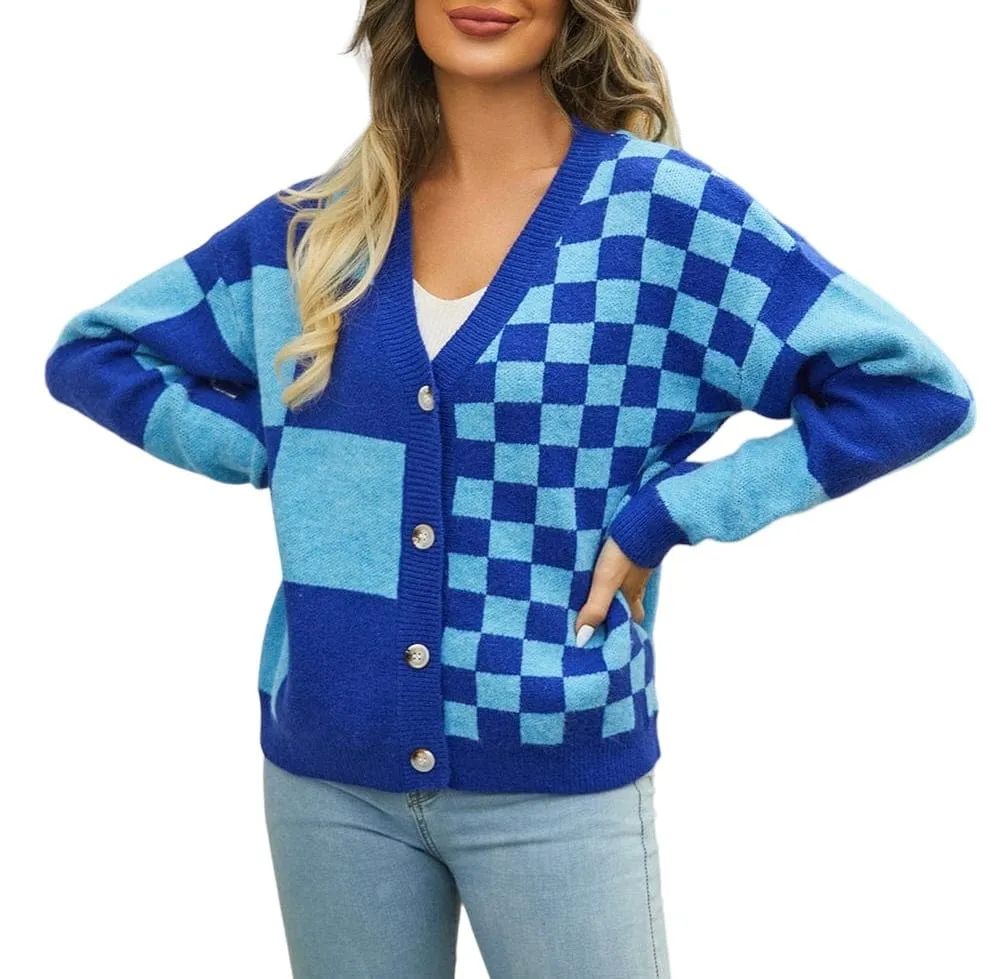 Whispering Plaid Cascade Cardigan