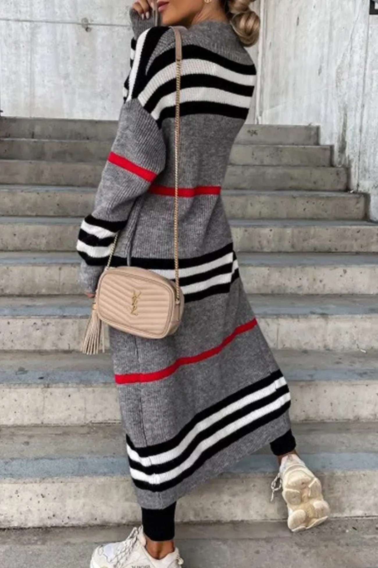 Wilma | Elegant long cardigan with open front