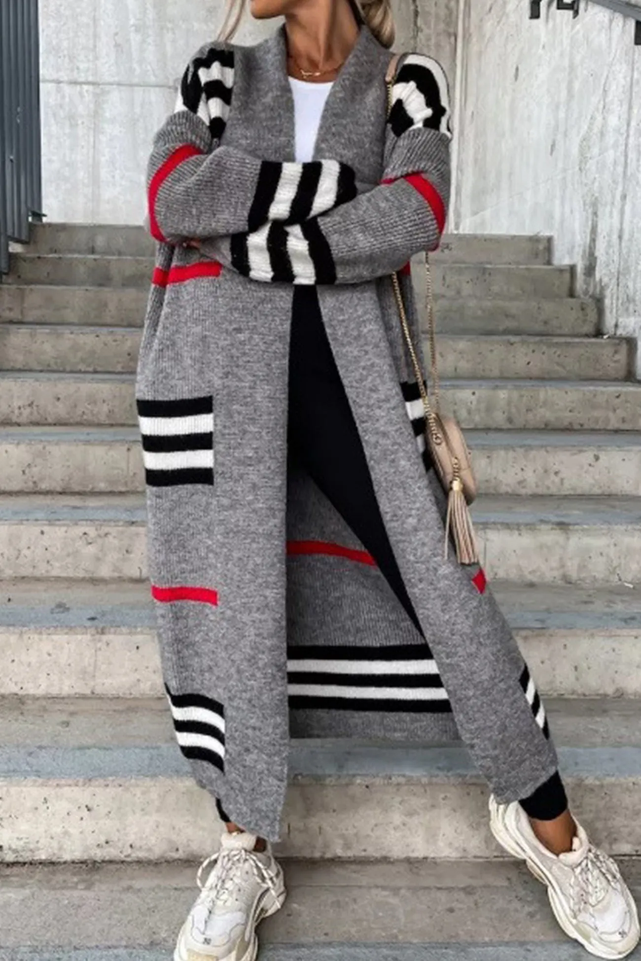 Wilma | Elegant long cardigan with open front
