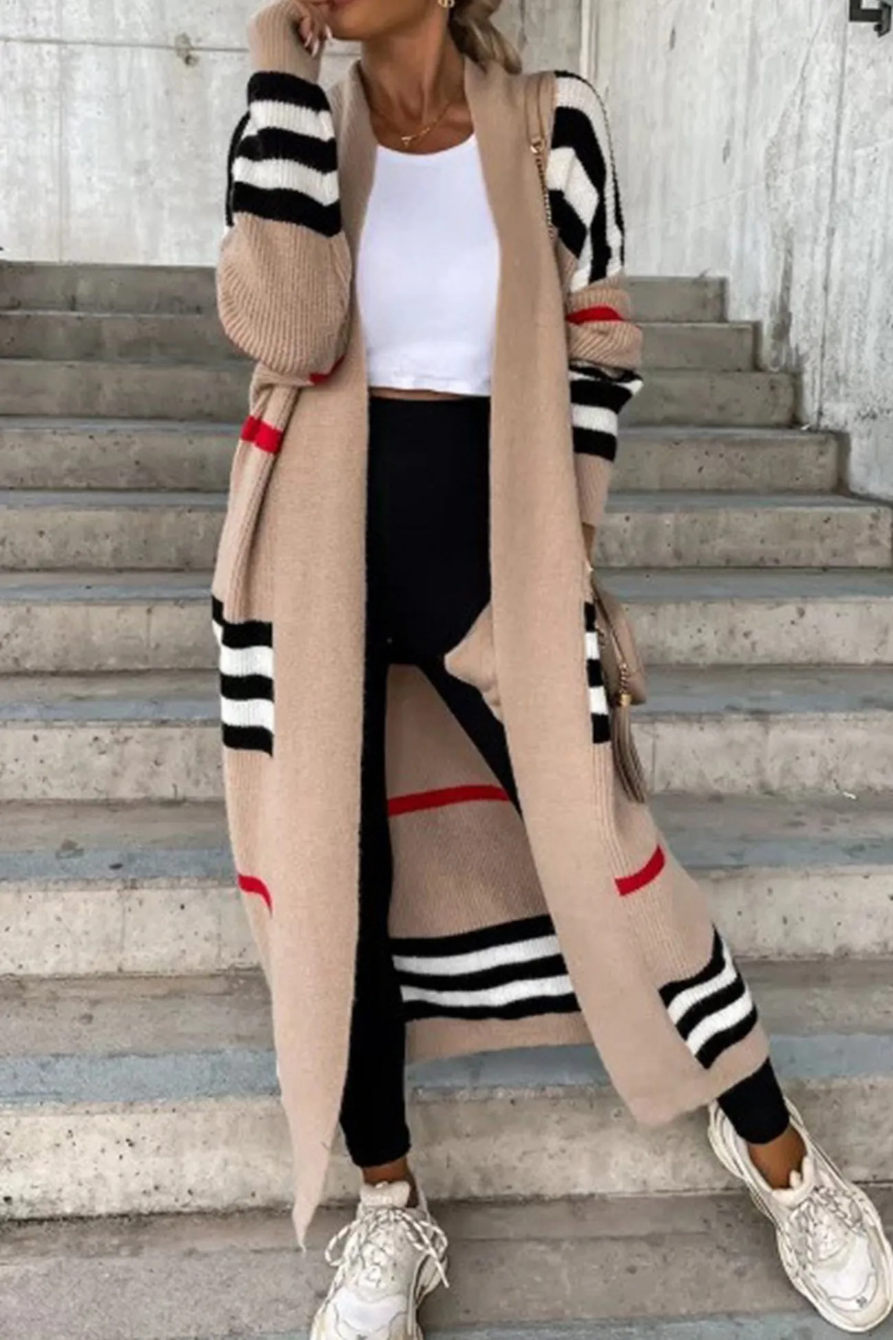Wilma | Elegant long cardigan with open front