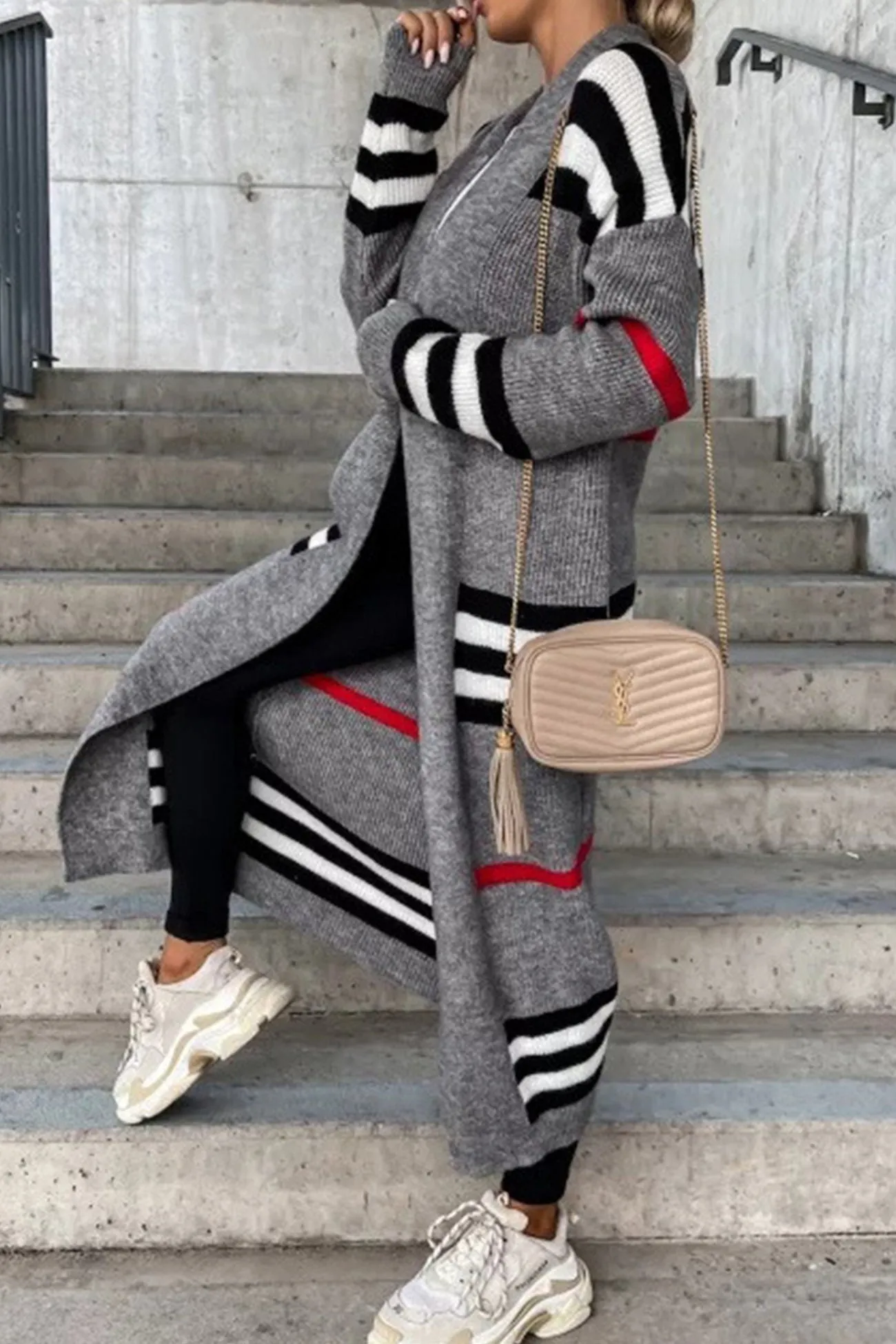 Wilma | Elegant long cardigan with open front