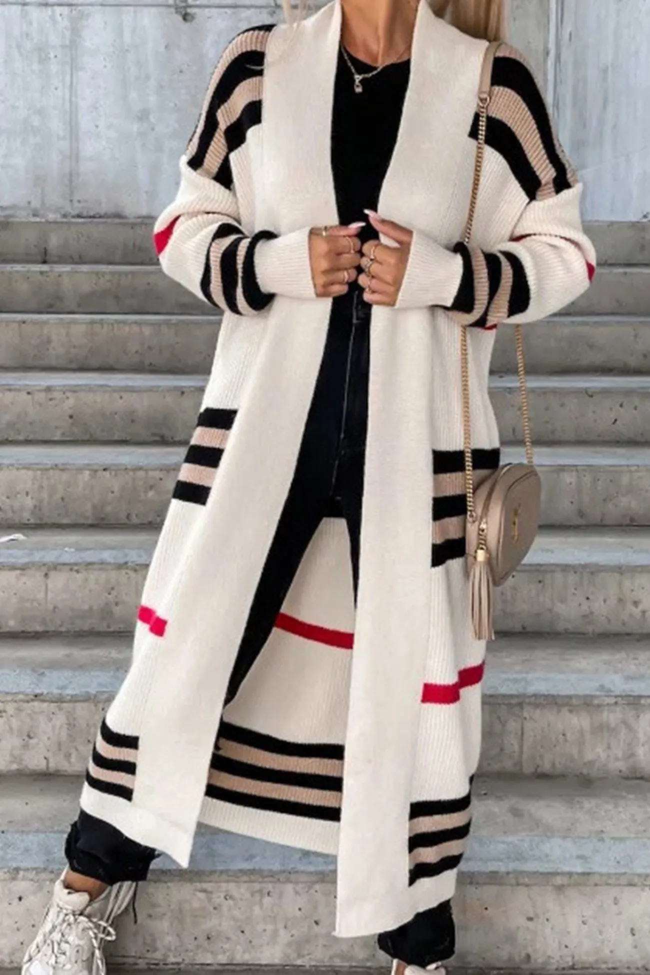 Wilma | Elegant long cardigan with open front