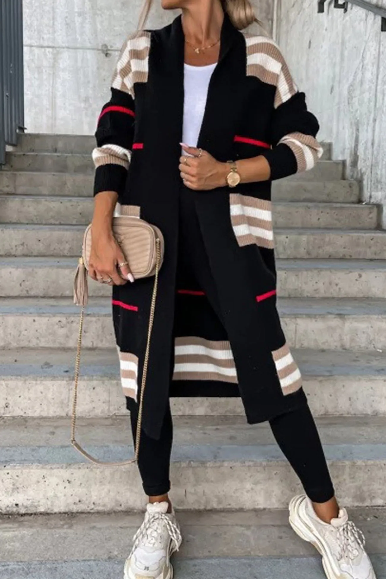 Wilma | Elegant long cardigan with open front