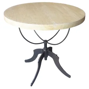 Wine Table with Adjustable Base