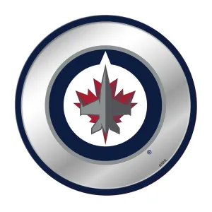 Winnipeg Jets: Modern Disc Mirrored Wall Sign