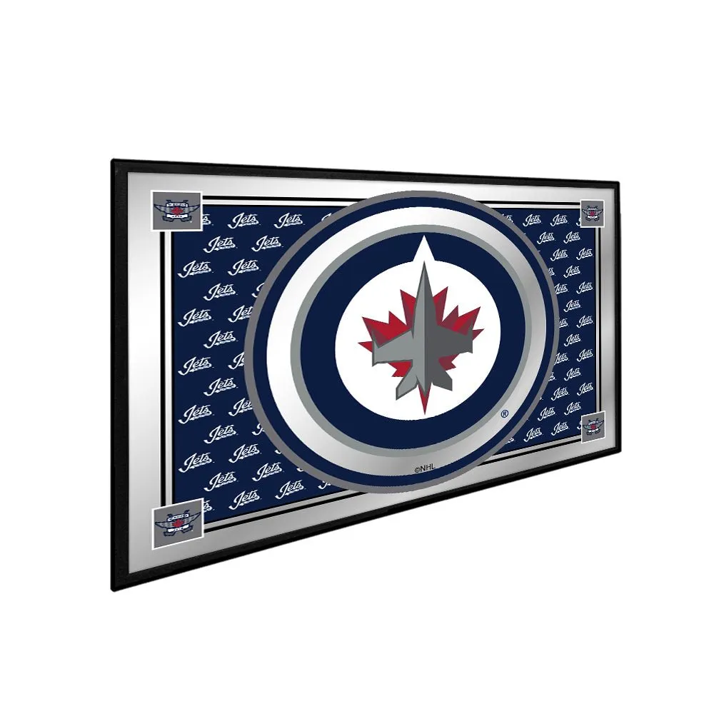 Winnipeg Jets: Team Spirit - Framed Mirrored Wall Sign