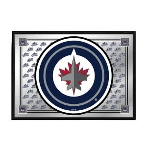Winnipeg Jets: Team Spirit - Framed Mirrored Wall Sign