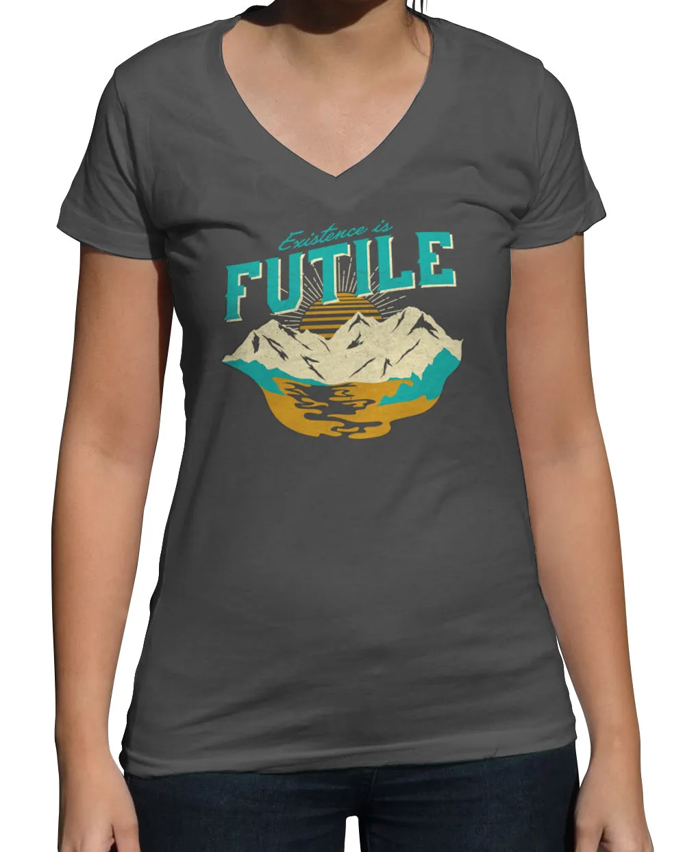Women's Existence is Futile Vneck T-Shirt