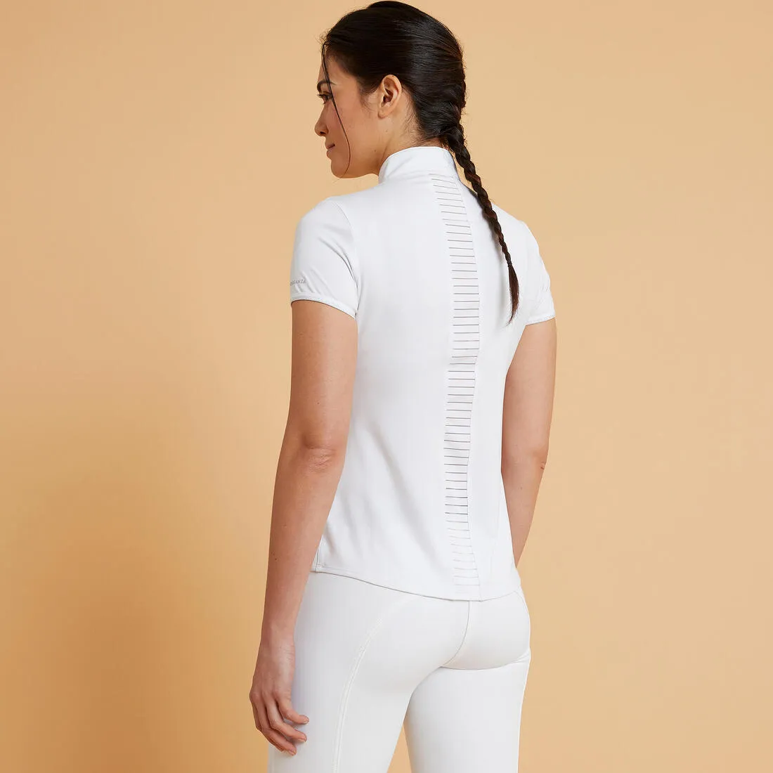 Women's Horse Riding Short-Sleeved Show Polo Shirt 500