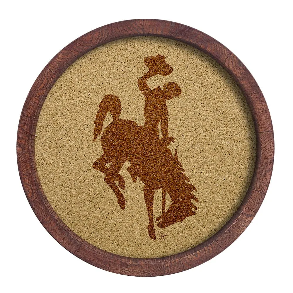 Wyoming Cowboys: "Faux" Barrel Framed Cork Board