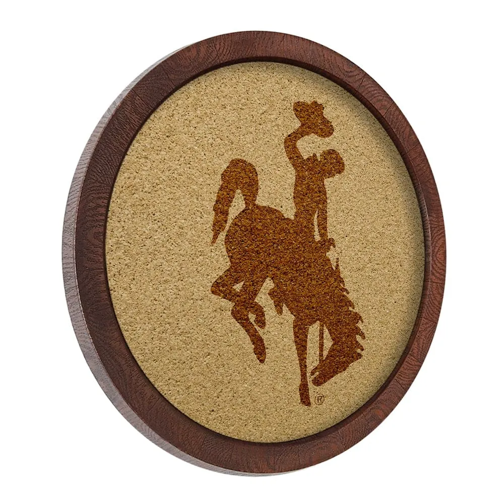 Wyoming Cowboys: "Faux" Barrel Framed Cork Board