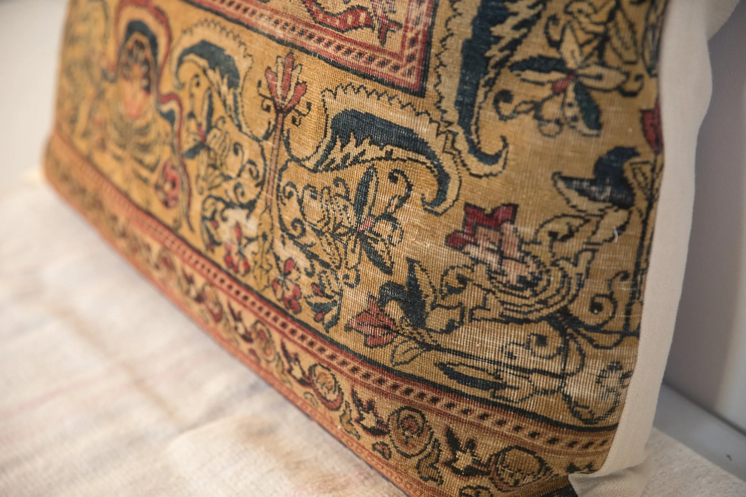 XL Vintage Rug Fragment Pillow 24x36