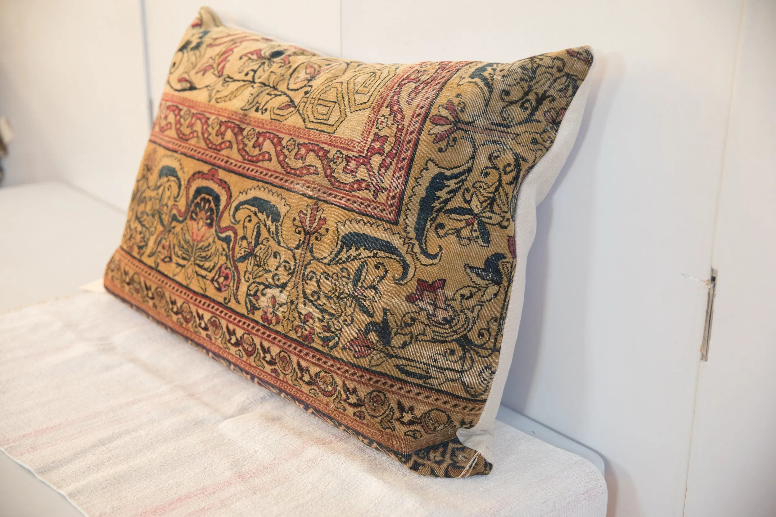 XL Vintage Rug Fragment Pillow 24x36