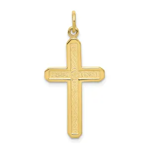Yellow Gold Polished Cross Charm