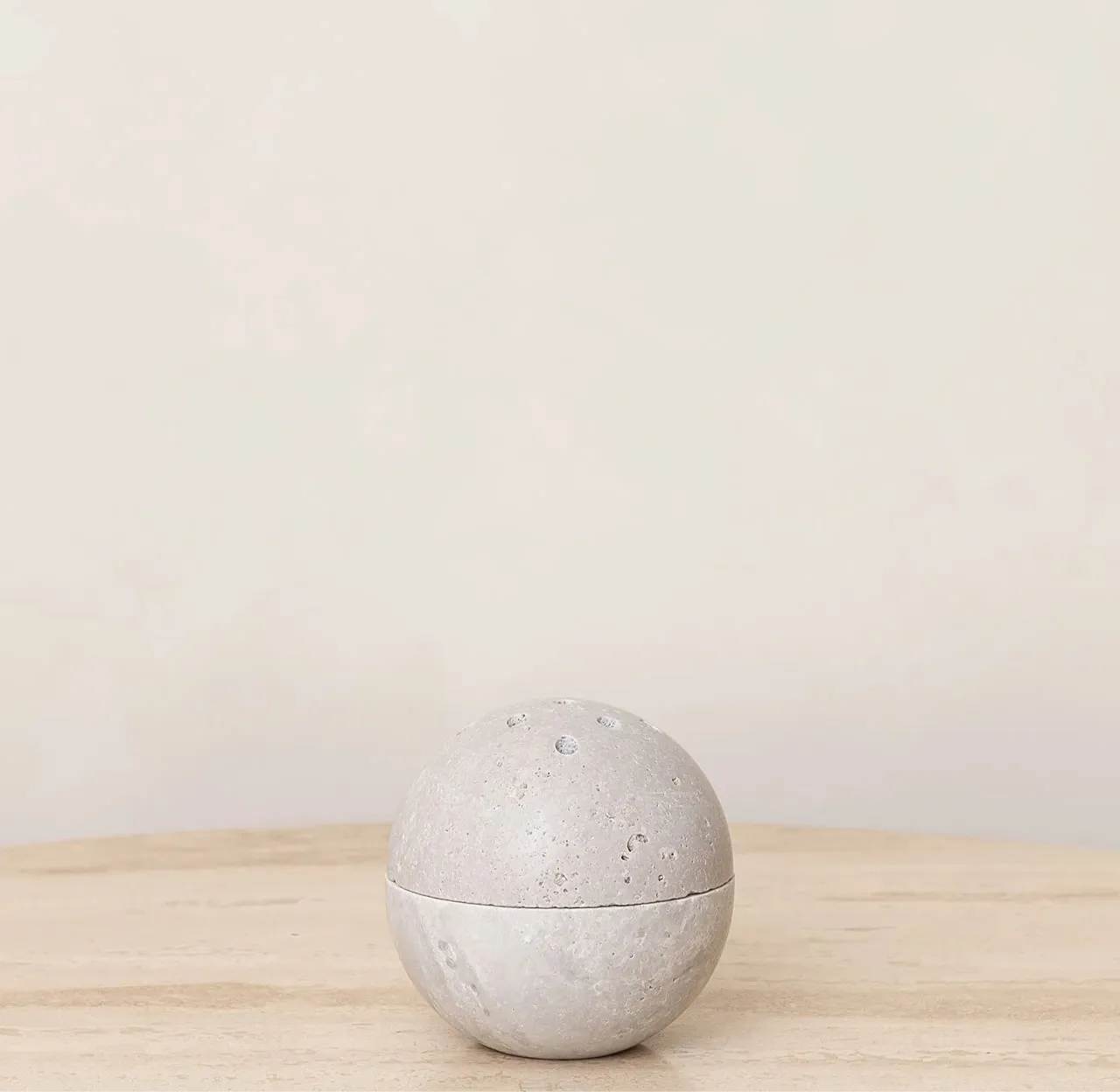 Yogiris Natural Travertine Sphere Incense Burner